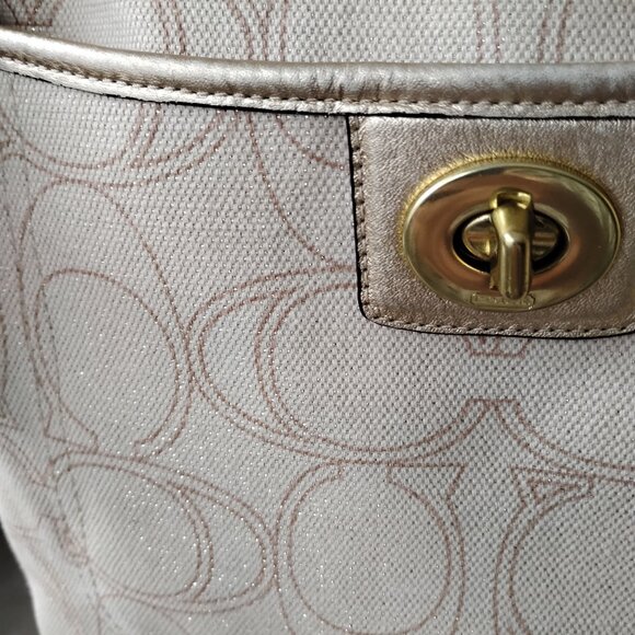 GUC Coach Sparkly Crossbody Bag-Shimmer Thread - Picture 10 of 12